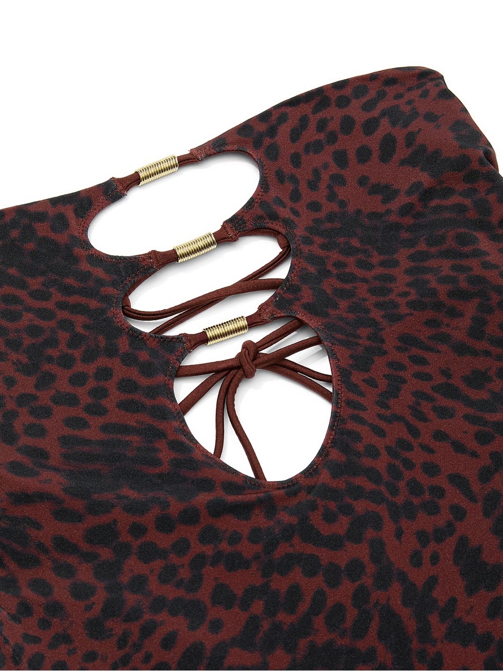 Victoria's Secret Reversible Cut-Out Rings Strapless One-Piece Swimsuit - Picture 5 of 8